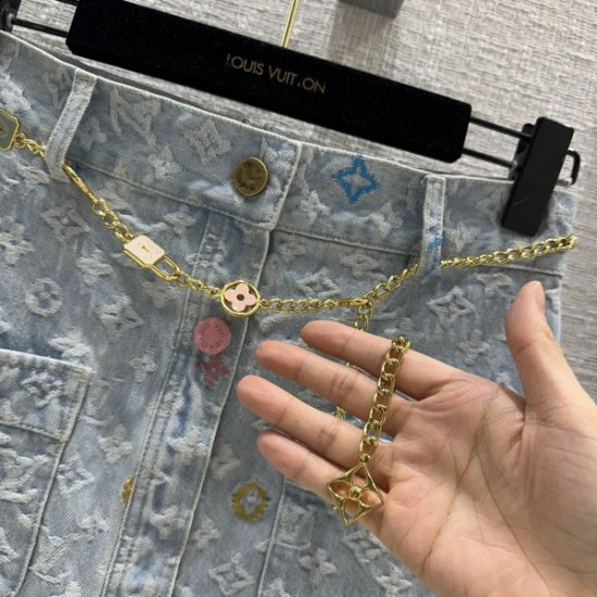 2024SS デニムスカート LOUIS VUITTON ルイヴィトン 大特価新作限定