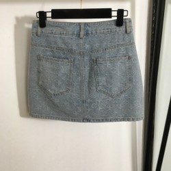2024SS デニムスカート LOUIS VUITTON ルイヴィトン トレンド感抜群