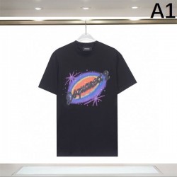 2024SS 華やかな雰囲気 DSQUARED2 ディースクエアード 半袖Tシャツ
