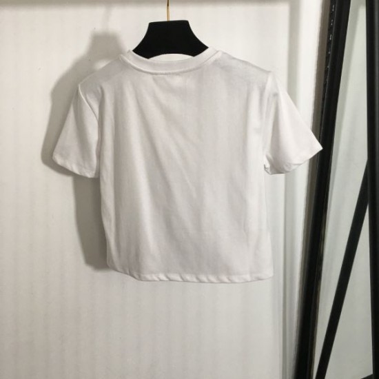 2024SS 半袖Tシャツ MIU MIU ミュウミュウ 定番人気商品 2024SS 半袖Tシャツ MIU MIU ミュウミュウ 定番人気商品