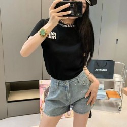 2024SS 半袖Tシャツ MIU MIU ミュウミュウ SALEお得にGET