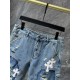 2024SS キレイ色チェック春夏 CHROME HEARTS クロムハーツ デニムパンツ 2024SS キレイ色チェック春夏 CHROME HEARTS クロムハーツ デニムパンツ
