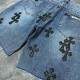 2024SS キレイ色チェック春夏 CHROME HEARTS クロムハーツ デニムパンツ 2024SS キレイ色チェック春夏 CHROME HEARTS クロムハーツ デニムパンツ