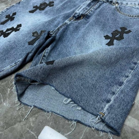 2024SS キレイ色チェック春夏 CHROME HEARTS クロムハーツ デニムパンツ 2024SS キレイ色チェック春夏 CHROME HEARTS クロムハーツ デニムパンツ