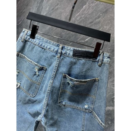2024SS 素敵なコーデは大注目 CHROME HEARTS クロムハーツ デニムパンツ 2024SS 素敵なコーデは大注目 CHROME HEARTS クロムハーツ デニムパンツ