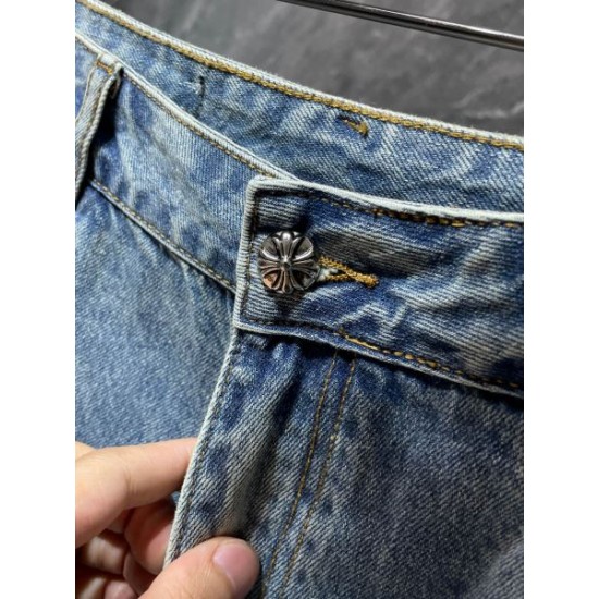 2024SS 素敵なコーデは大注目 CHROME HEARTS クロムハーツ デニムパンツ 2024SS 素敵なコーデは大注目 CHROME HEARTS クロムハーツ デニムパンツ