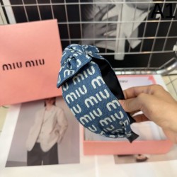 大人っぽい質感 2024SS 髪飾り MIU MIU ミュウミュウ