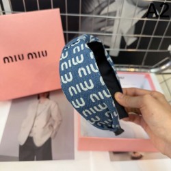 大人っぽい質感 2024SS 髪飾り MIU MIU ミュウミュウ