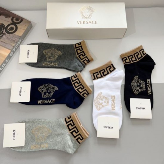 2024SS 靴下 VERSACE ヴェルサーチェ 大人カジュアルな 2024SS 靴下 VERSACE ヴェルサーチェ 大人カジュアルな