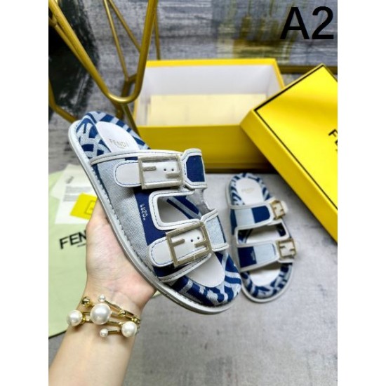 2024SS 夏らしく爽やかな印象 FENDI フェンデイ レディースサンダル 2024SS 夏らしく爽やかな印象 FENDI フェンデイ レディースサンダル