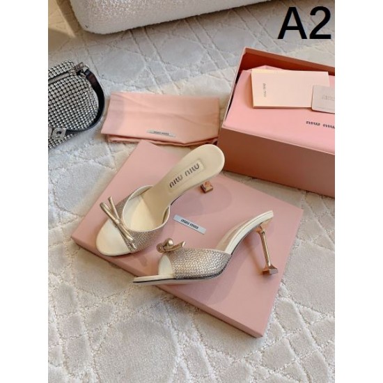 2024SS 最前線新作 MIU MIU ミュウミュウ レディースサンダル 2024SS 最前線新作 MIU MIU ミュウミュウ レディースサンダル