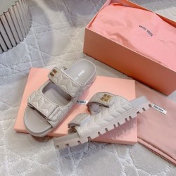 2024SS 最新作入荷 MIU MIU ミュウミュウ レディースサンダル