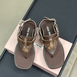 2024SS 好印象120% MIU MIU ミュウミュウ レディースサンダル