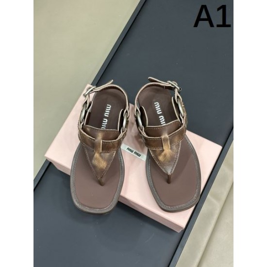 2024SS 好印象120% MIU MIU ミュウミュウ レディースサンダル