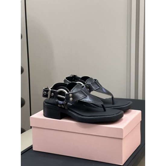 2024SS 好印象120% MIU MIU ミュウミュウ レディースサンダル