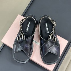 2024SS 激レア商品 MIU MIU ミュウミュウ レディースサンダル