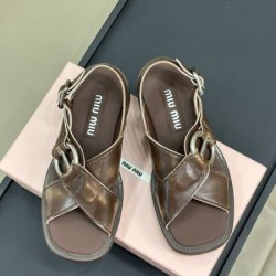 2024SS 激レア商品 MIU MIU ミュウミュウ レディースサンダル