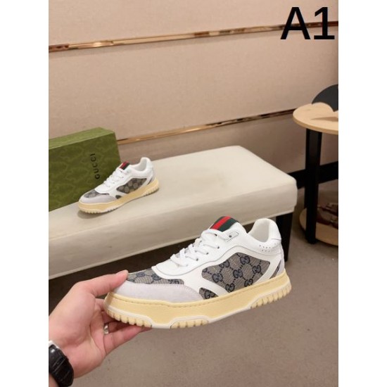GUCCI グッチ 安定感のある夏新作 2024SS メンズ用 カジュアルシューズ GUCCI グッチ 安定感のある夏新作 2024SS メンズ用 カジュアルシューズ