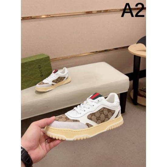 GUCCI グッチ 安定感のある夏新作 2024SS メンズ用 カジュアルシューズ GUCCI グッチ 安定感のある夏新作 2024SS メンズ用 カジュアルシューズ