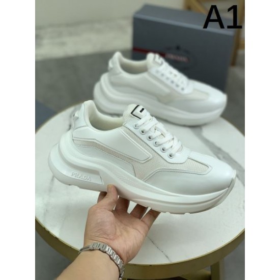 PRADA プラダ 上品に夏っぽさを感じる 2024SS メンズ用 スニーカー PRADA プラダ 上品に夏っぽさを感じる 2024SS メンズ用 スニーカー