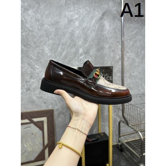 GUCCI グッチ 印象に残るデザイン 2024SS メンズ用 ビジネスシューズ GUCCI グッチ 印象に残るデザイン 2024SS メンズ用 ビジネスシューズ