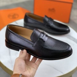 HERMES エルメス ビンテージ感のある 2024SS メンズ用 ビジネスシューズ
