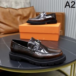 HERMES エルメス 流行に左右されない 2024SS メンズ用 ビジネスシューズ
