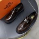 HERMES エルメス 流行に左右されない 2024SS メンズ用 ビジネスシューズ