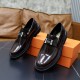 HERMES エルメス 流行に左右されない 2024SS メンズ用 ビジネスシューズ