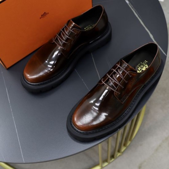 HERMES エルメス 完売大人気アイテム 2024SS メンズ用 ビジネスシューズ HERMES エルメス 完売大人気アイテム 2024SS メンズ用 ビジネスシューズ