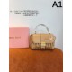 輝く高級感満点 2024SS トートバッグ MIU MIU ミュウミュウ