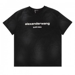 2024SS 大人っぽい質感 ALEXANDER WANG アレキサンダーワン メンズ用 半袖Tシャツ 