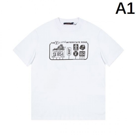 2024SS お洒落さん必見 LOUIS VUITTON ルイヴィトン メンズ用 半袖Tシャツ