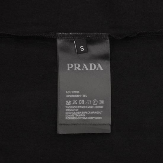 2024SS とても取り入れやすい PRADA プラダ メンズ用 半袖Tシャツ 