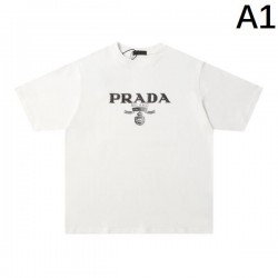 2024SS カッコ良くキあります PRADA プラダ メンズ用 半袖Tシャツ 