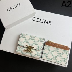 CELINE セリーヌ 2024SS 春夏新作完売雑誌掲載 三つ折り財布