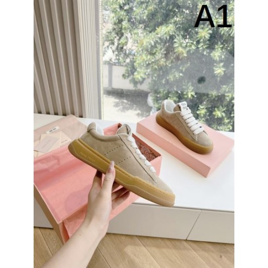 2024SS 売切れ必須 MIU MIU ミュウミュウ レディース用 カジュアルシューズ 2024SS 売切れ必須 MIU MIU ミュウミュウ レディース用 カジュアルシューズ