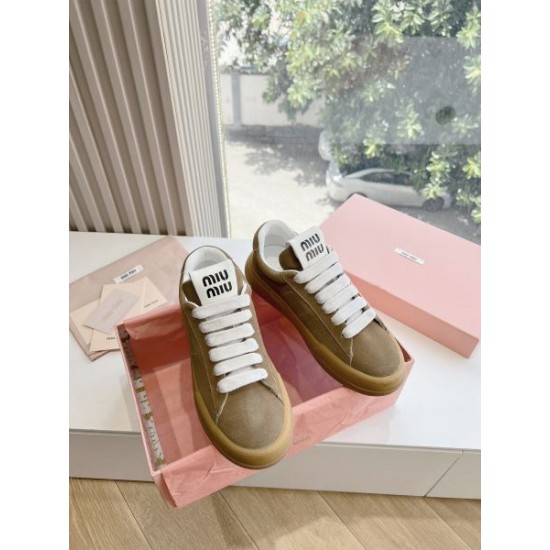 2024SS 売切れ必須 MIU MIU ミュウミュウ レディース用 カジュアルシューズ 2024SS 売切れ必須 MIU MIU ミュウミュウ レディース用 カジュアルシューズ