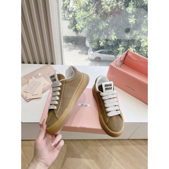 2024SS 売切れ必須 MIU MIU ミュウミュウ レディース用 カジュアルシューズ 2024SS 売切れ必須 MIU MIU ミュウミュウ レディース用 カジュアルシューズ