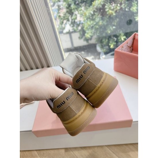2024SS 売切れ必須 MIU MIU ミュウミュウ レディース用 カジュアルシューズ 2024SS 売切れ必須 MIU MIU ミュウミュウ レディース用 カジュアルシューズ