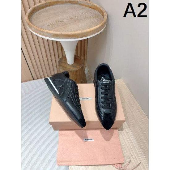 2024SS 日本未入荷 MIU MIU ミュウミュウ レディース用 カジュアルシューズ 2024SS 日本未入荷 MIU MIU ミュウミュウ レディース用 カジュアルシューズ