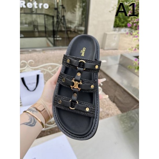 2024SS 芸能人愛用ブランド CELINE セリーヌ レディースサンダル 2024SS 芸能人愛用ブランド CELINE セリーヌ レディースサンダル