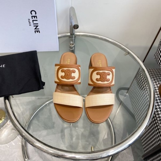 2024SS 定番人気薄手柔らか CELINE セリーヌ レディースサンダル 2024SS 定番人気薄手柔らか CELINE セリーヌ レディースサンダル