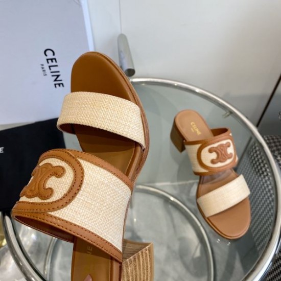 2024SS 定番人気薄手柔らか CELINE セリーヌ レディースサンダル 2024SS 定番人気薄手柔らか CELINE セリーヌ レディースサンダル