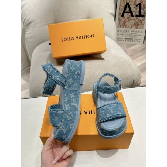 2024SS デザイン高い LOUIS VUITTON ルイヴィトン レディースサンダル 2024SS デザイン高い LOUIS VUITTON ルイヴィトン レディースサンダル