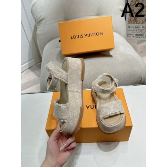 2024SS デザイン高い LOUIS VUITTON ルイヴィトン レディースサンダル 2024SS デザイン高い LOUIS VUITTON ルイヴィトン レディースサンダル