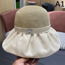 CHANEL シャネル 最新先取りおしゃれなロゴ入り 2024SS 帽子