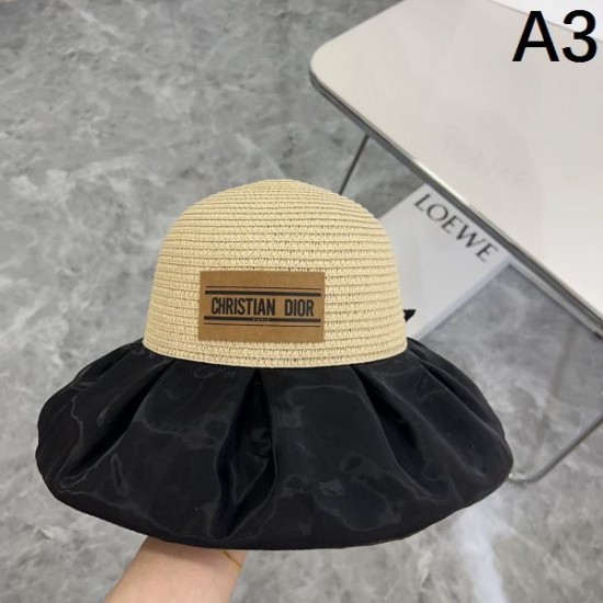 DIOR ディオール 使えて可愛いデザイン夏新品 2024SS 帽子 DIOR ディオール 使えて可愛いデザイン夏新品 2024SS 帽子
