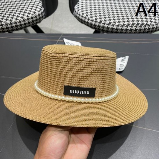 MIU MIU ミュウミュウ セールで嬉しい入荷 2024SS 帽子 MIU MIU ミュウミュウ セールで嬉しい入荷 2024SS 帽子