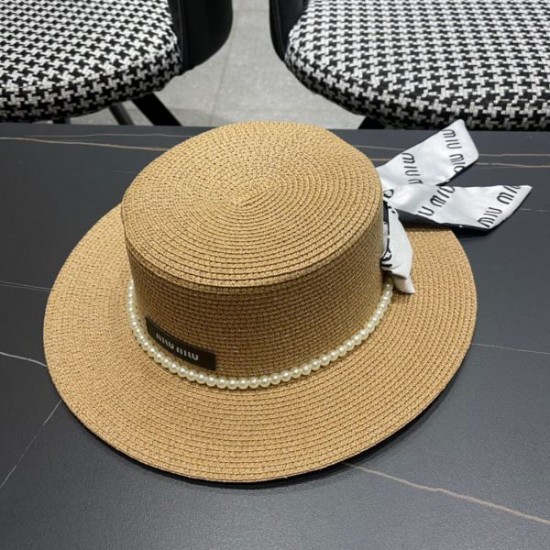 MIU MIU ミュウミュウ セールで嬉しい入荷 2024SS 帽子 MIU MIU ミュウミュウ セールで嬉しい入荷 2024SS 帽子